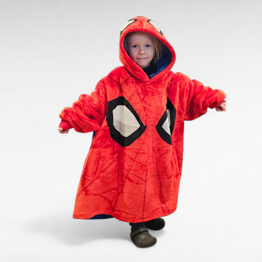 Spiderman Kids Oversized Hoodie - Picture 2 of 15